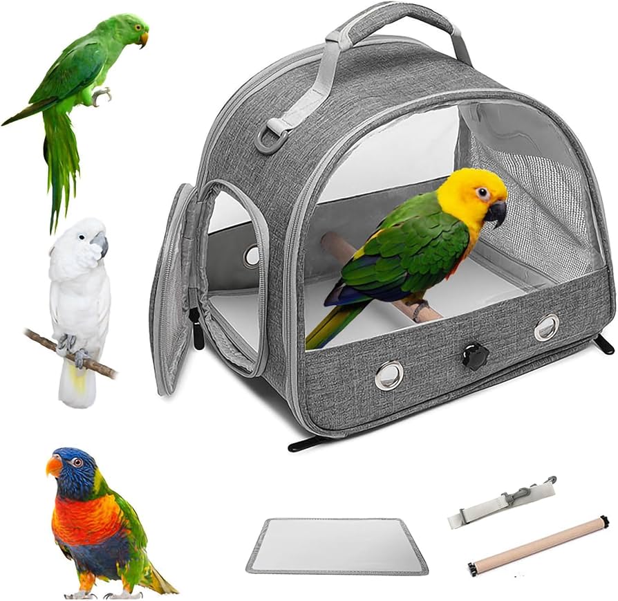 Amazon | Bornoon 鳥用 キャリーバッグ セキセイインコ 鳥かご オウム