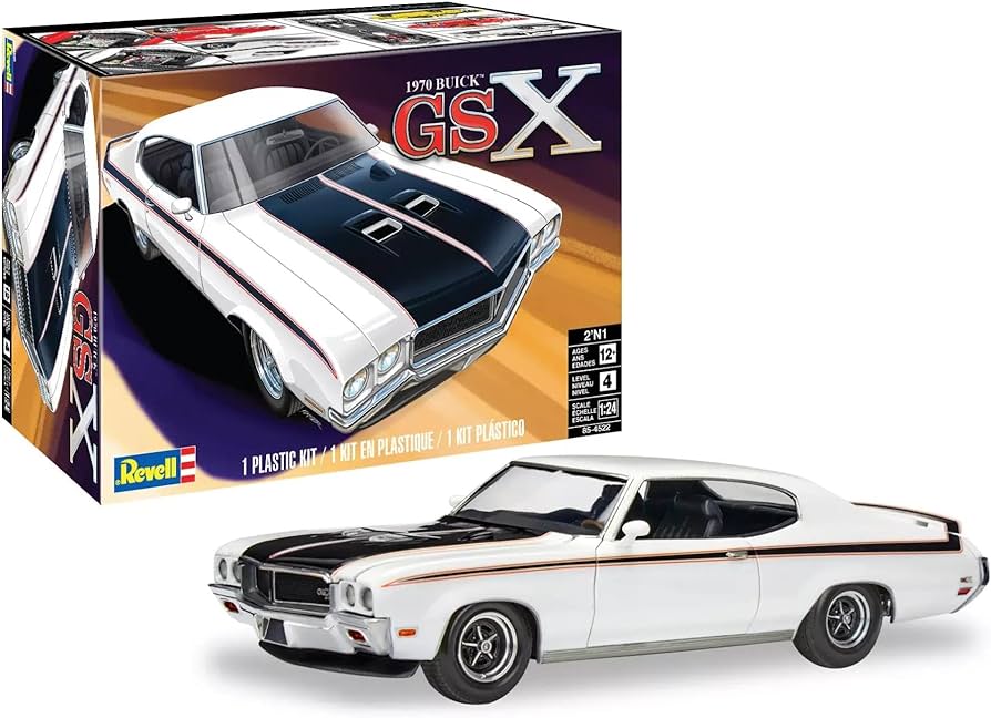 Amazon.com: Revell 85-4522 1970 Buick GSX 2N1 Model Car Kit 1:24
