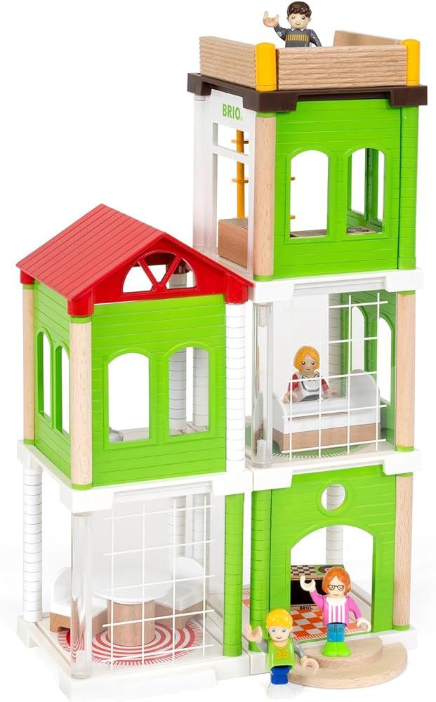 Amazon.com: BRIO World - 33941 Family House | 46 Piece Play House