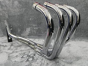 Amazon | ZRX400 マフラー/ ZRX400Ⅱ 前期 豪 メッキ 鉄管 (【豪