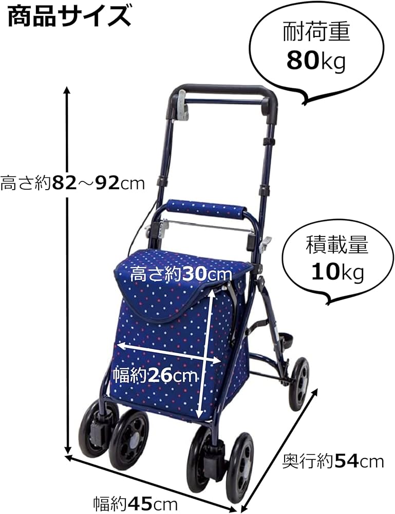 Amazon | YX-371DN らくらくスリムバスケット ドットネイビー