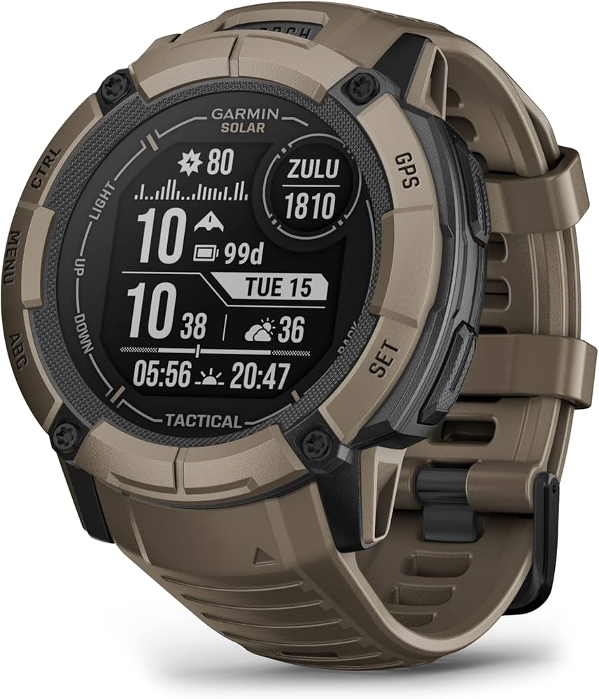Amazon.com: Garmin Instinct 2X Solar - Tactical Edition, Rugged