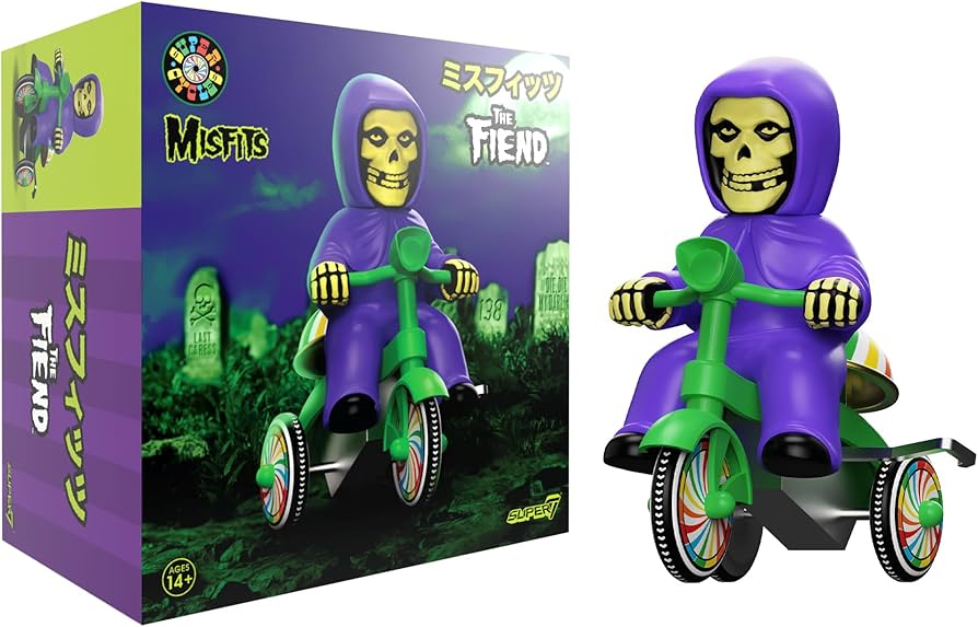 Amazon.com: Super7 Super Cycles Misfits Fiend Purple with Wind-Up