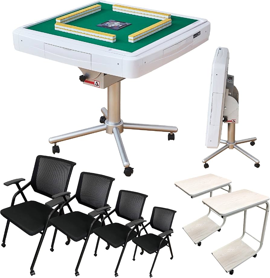 全自動麻雀卓+椅子4脚+サイドテーブル4脚［直接引取限定］