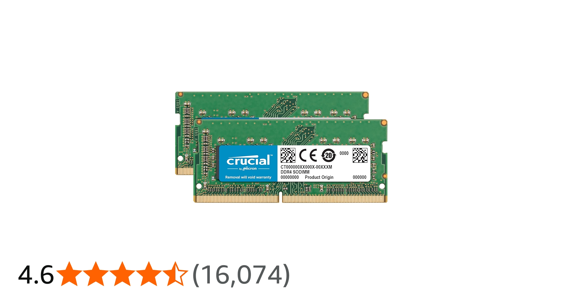 Amazon | Crucial 32GB Kit (2 x 16GB) DDR4-2666 SODIMM
