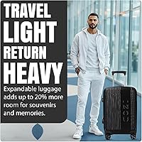 Amazon.com: IZOD Zane 3 Piece Expandable Hardside Luggage Set