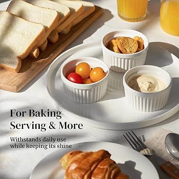 Amazon.com: DOWAN 8 oz Ramekins Oven Safe for Creme Brulee