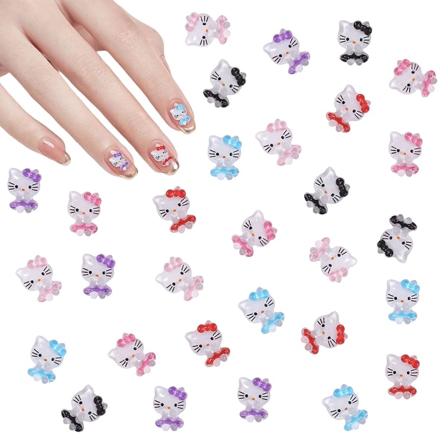 Amazon.co.jp: ネイルパーツ キティ 約60個セット キティ ネイル