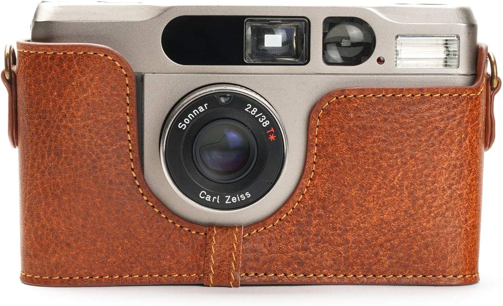 Amazon.co.jp: Contax T2ケース、BolinUS ハンドメイド本革ハーフ