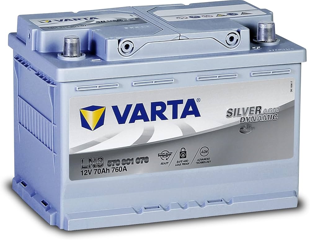 Varta AGM 70Ah 760A (EN) E39 : Amazon.com.be: Automotive