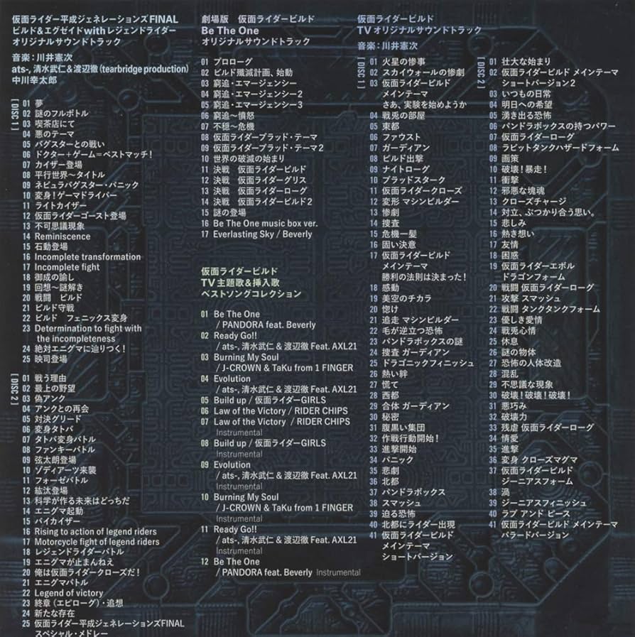 Amazon.co.jp: 仮面ライダービルド パンドラボックス型CDボックス