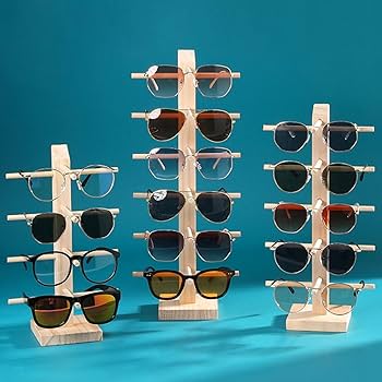 Amazon.co.jp: 眼鏡スタンド サングラススタンド 木製 ディスプレイ
