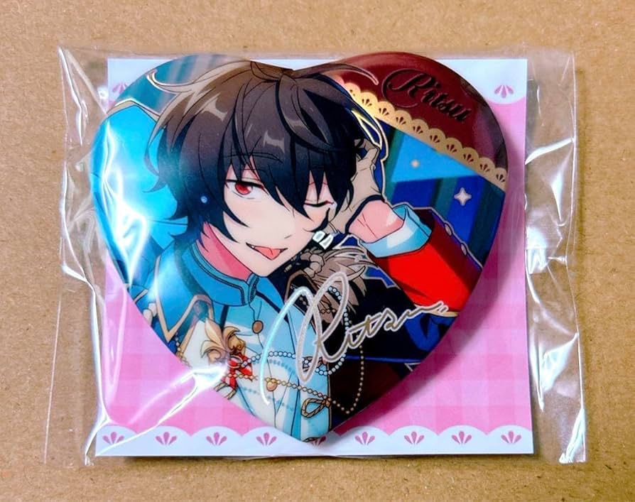 あんスタ朔間凛月中国2周年記念誓約ハート缶バッジ誓約缶バッジ