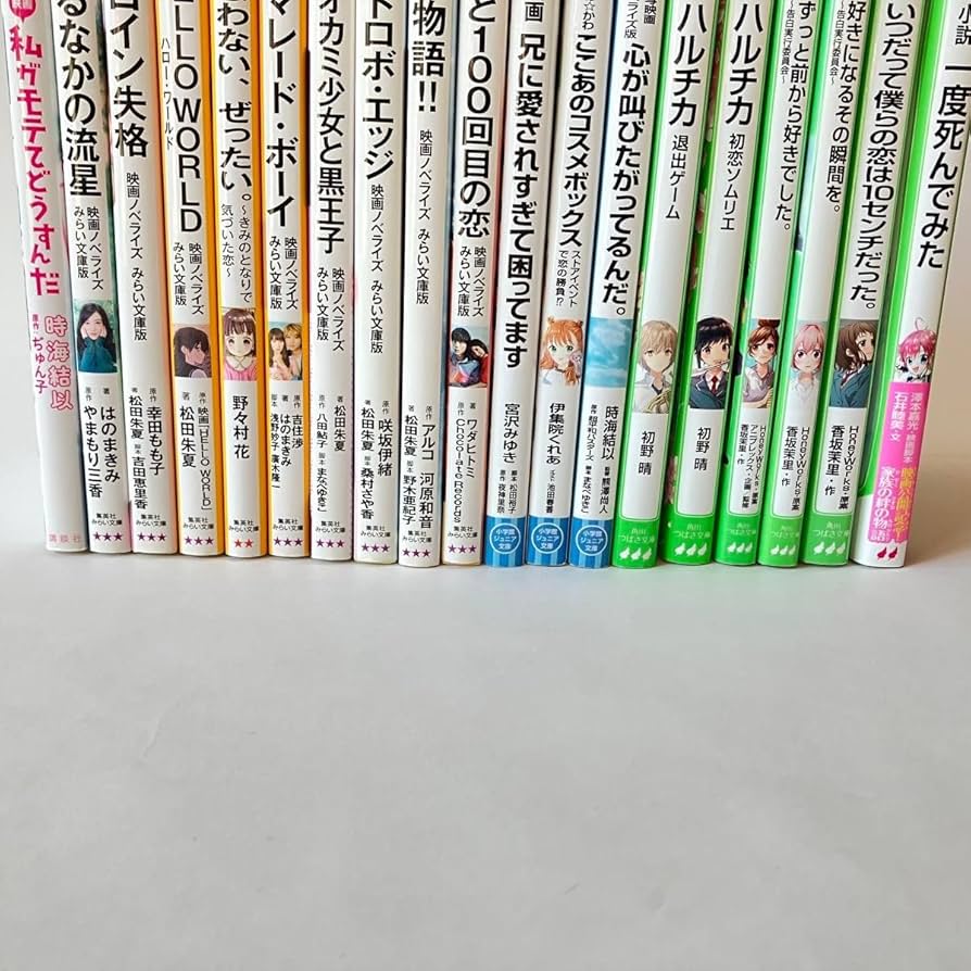 Amazon.co.jp: 恋愛小説 児童書19冊セット 売り つばさ文庫 みらい文庫