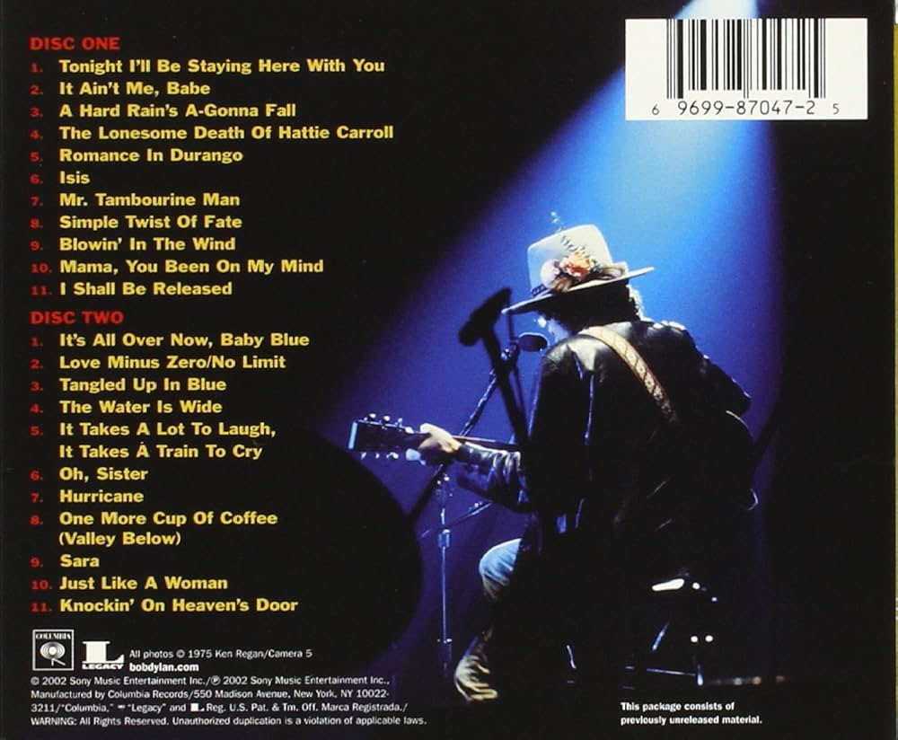 Amazon.co.jp: Bottleg Series, Vol. 5: Bob Dylan Live 1975 - The