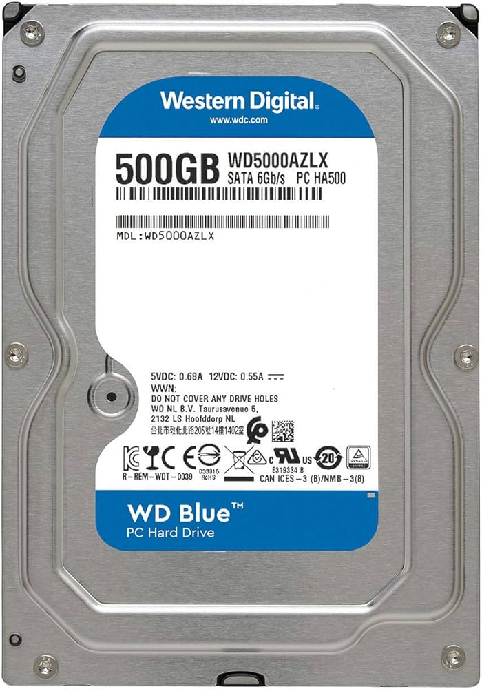 Amazon | Western Digital HDD 500GB WD Blue PC 3.5インチ 内蔵HDD