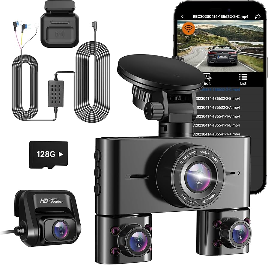 Amazon.co.jp: HUPEJOS ドライブレコーダー 360度 4カメラ で全方位