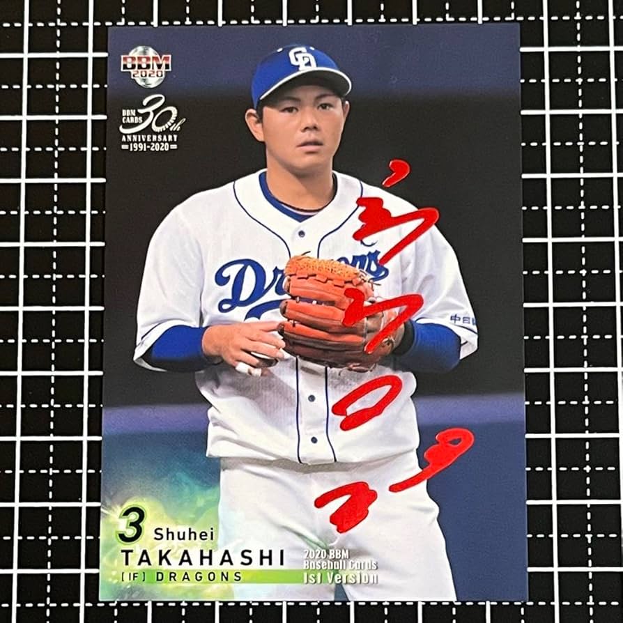 Amazon.co.jp: BBM 高橋周平 赤箔サイン 25枚限定 中日ドラゴンズ