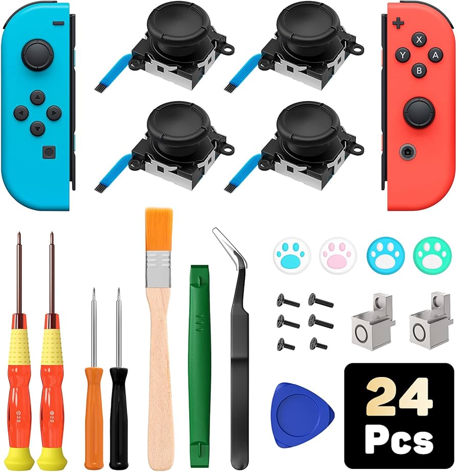 Amazon.co.jp: ジョイコン修理キット 24in1 ATiC 任天堂 Switch 有機EL