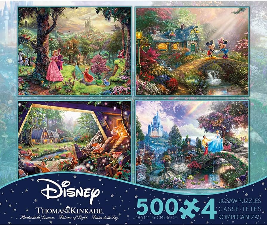 Amazon.co.jp: Disney(ﾃﾞｨｽﾞﾆｰ) ｸﾗｼｯｸﾊﾟｽﾞﾙｾｯﾄ 500ﾋﾟｰｽ×4 【眠れる森の