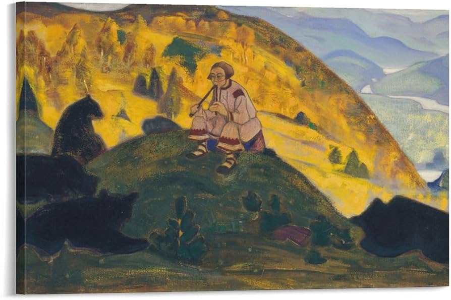 Amazon.co.jp: Nicholas Roerichニコライ・リョーリフ絵画《我らの祖先