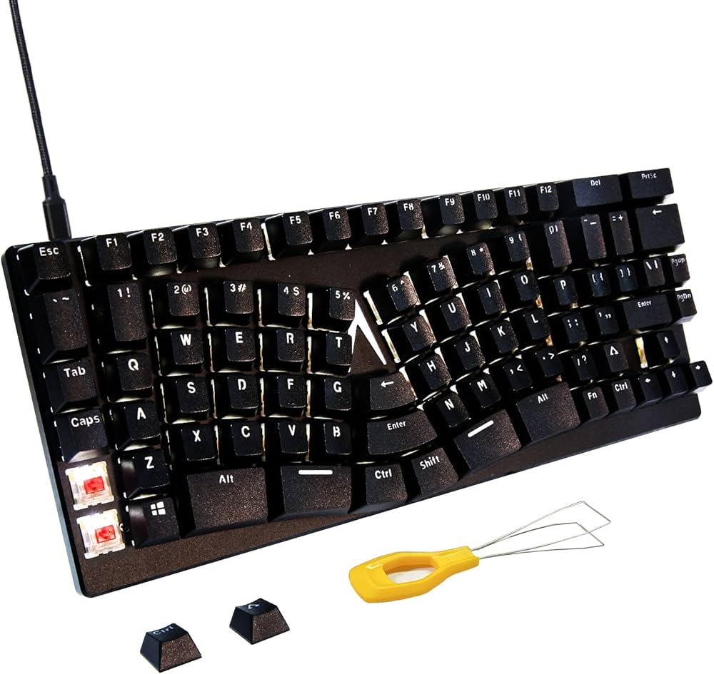 Amazon | M MAKETHEONE エルゴノミックメカニカルキーボード X-Bows