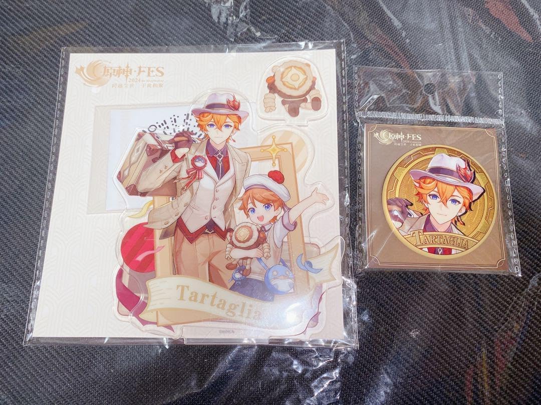 原神fes フェス vipチケット 特典PVCデスクマット タルタリヤ 原画 原