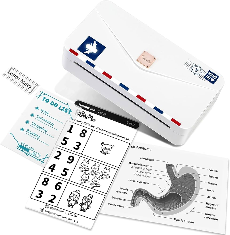 Amazon.co.jp: Phomemo M04AS ポータブルサーマルプリンタ スマホ