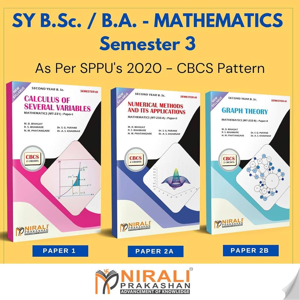Buy {Set of 3 Books} B.Sc. Mathematics - SY Semester 3 - As per