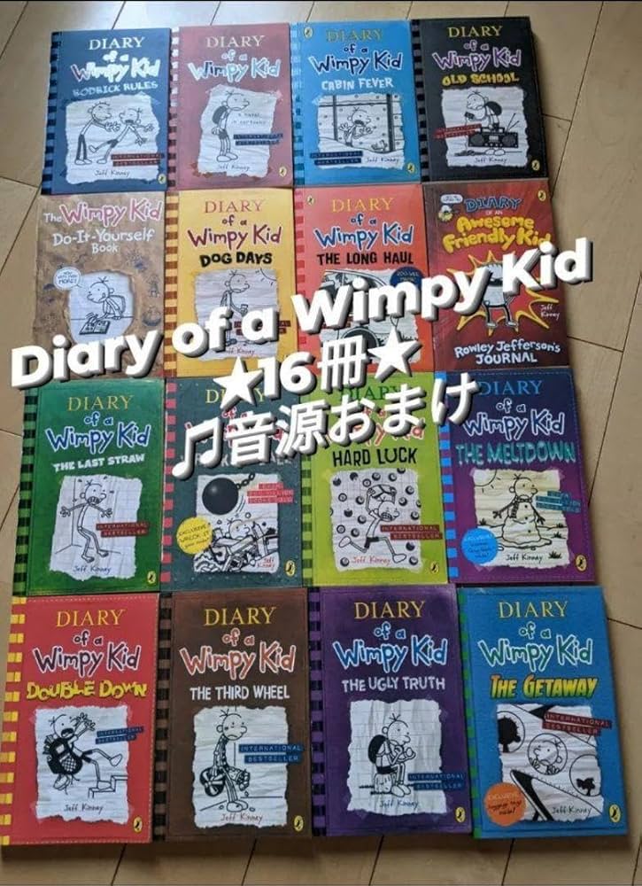 Amazon.co.jp: 英語絵本Diary of a Wimpy Kid16冊グレッグのダメ日記