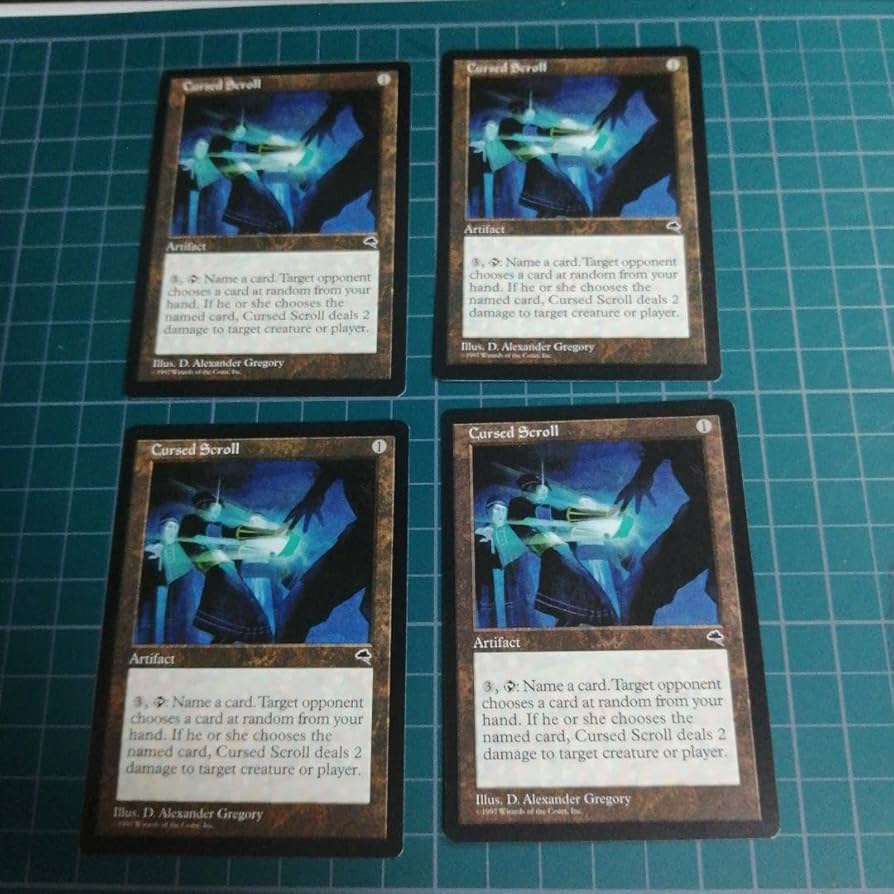 Amazon.co.jp: 依頼MTG 呪われた巻物 Cursed Scroll TMP 英語版 4枚分