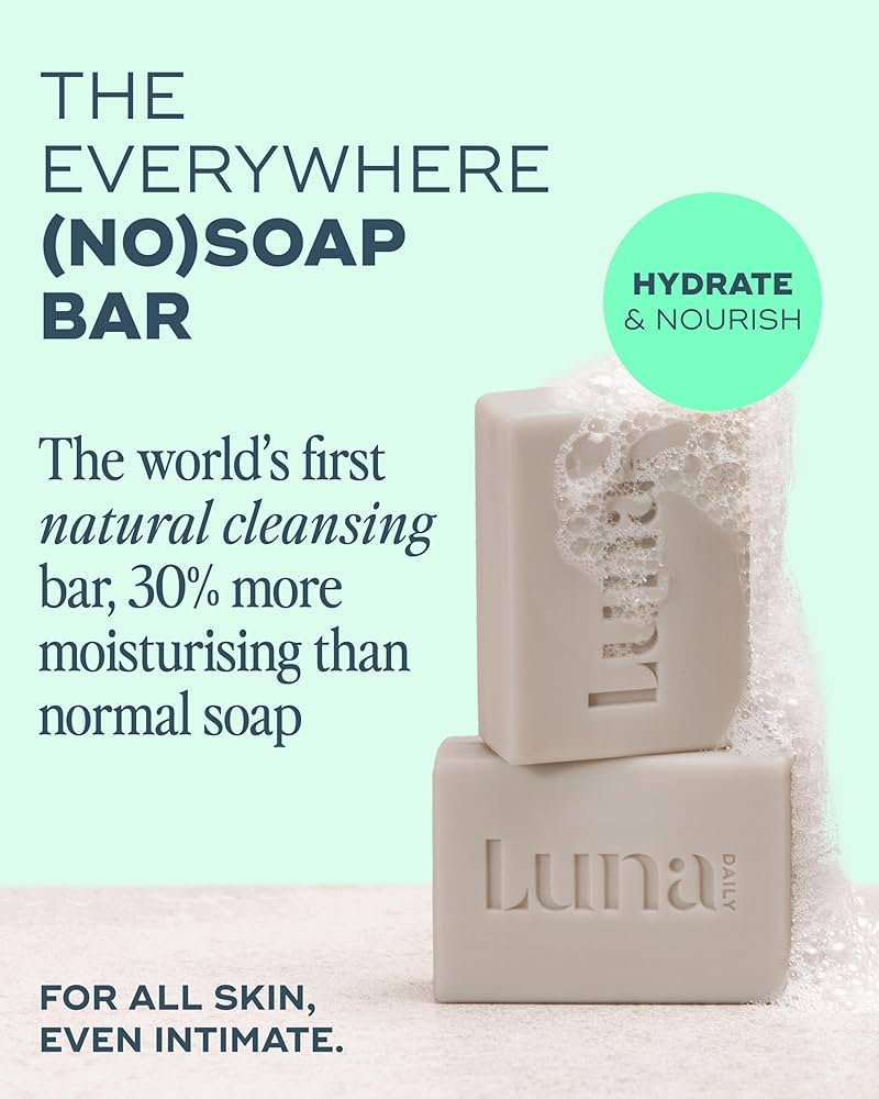 Amazon.com : Luna Daily Soap-Free Bar | Natural pH-Balanced