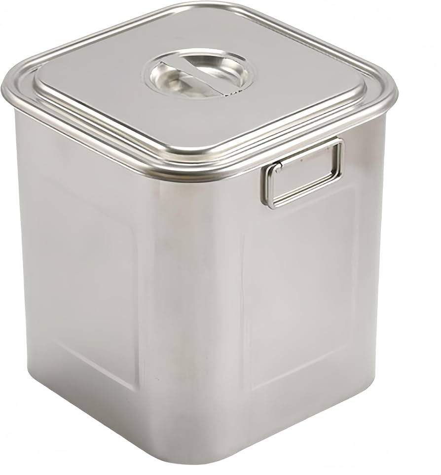 Amazon | 四角い寸胴鍋 業務用 寸胴鍋 ステンレス製 ふた付き 飲食店