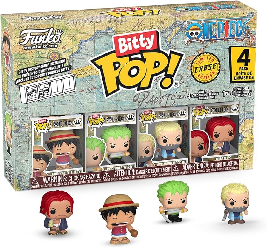 Amazon.com: Funko Bitty Pop! One Piece - Monkey D. Luffy, Roronoa