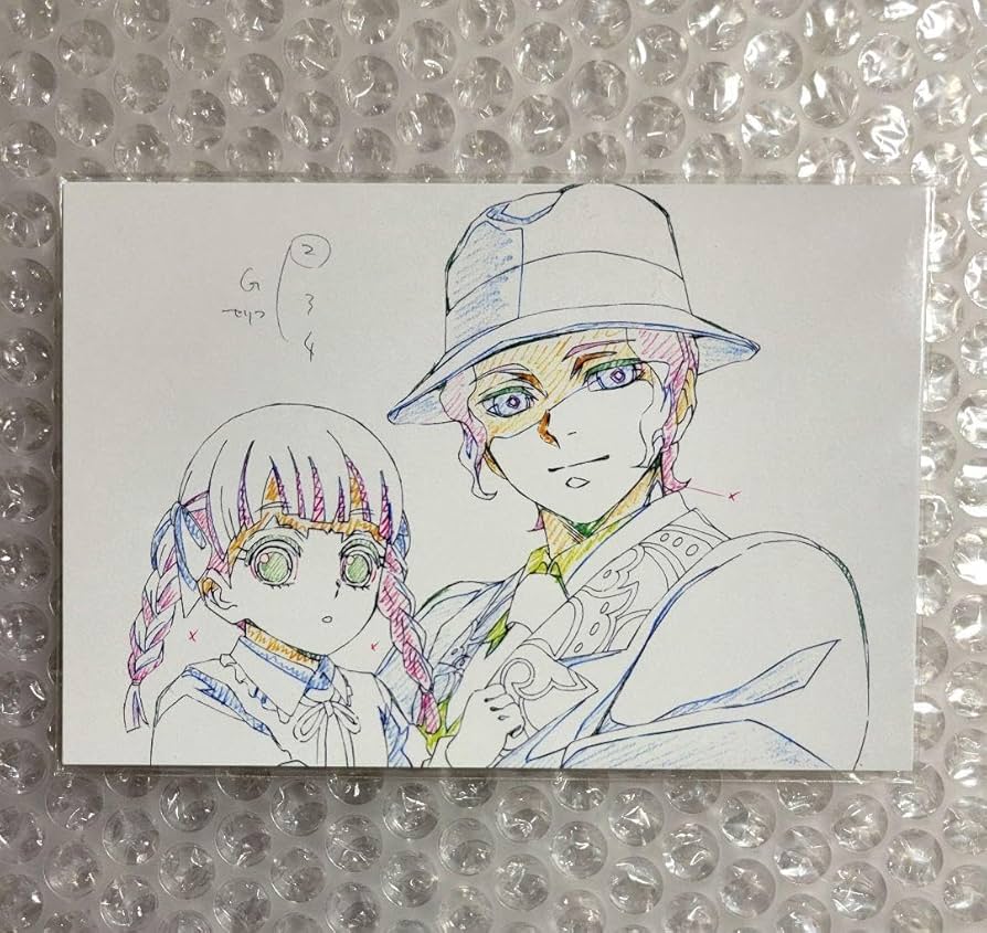 鬼滅の刃 鬼舞辻無惨 展示原画ポストカード 絵巻 カフェ ufotable 鬼滅