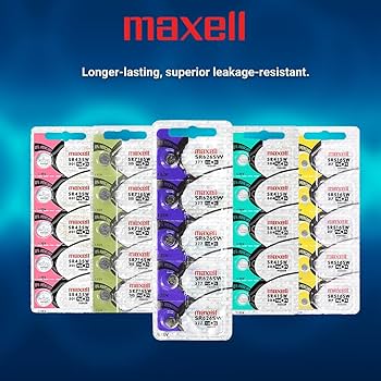 Amazon.com: 2 x MAXELL SR626SW 377 1.55v Silver Oxide Button Cell