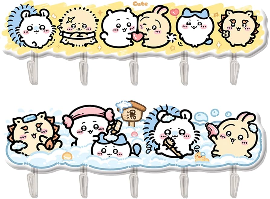 Amazon｜ちいかわ フック ハチワレ うさぎ モモンガ ラッコ 萌えグッズ