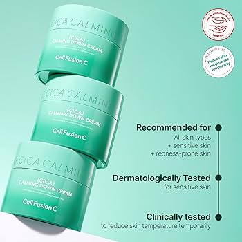Amazon.com: Cell Fusion C Calming Down Cream, CICA, Redness