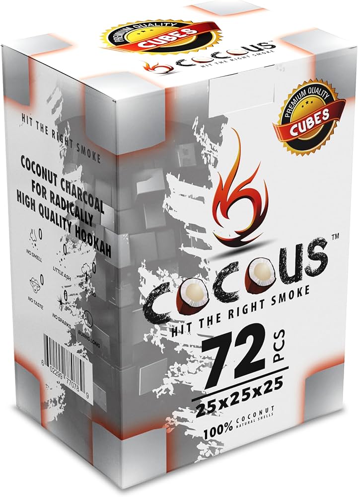 Amazon.com: Cocous Natural Coconut Charcoal Incense Hookah Shisha