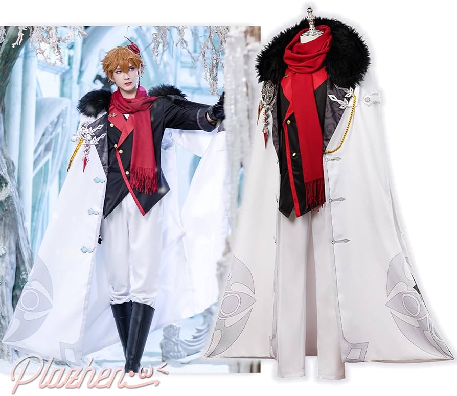 Amazon.co.jp: Plazhen 原神 タルタリヤ コスプレ衣装 仮面、耳飾り