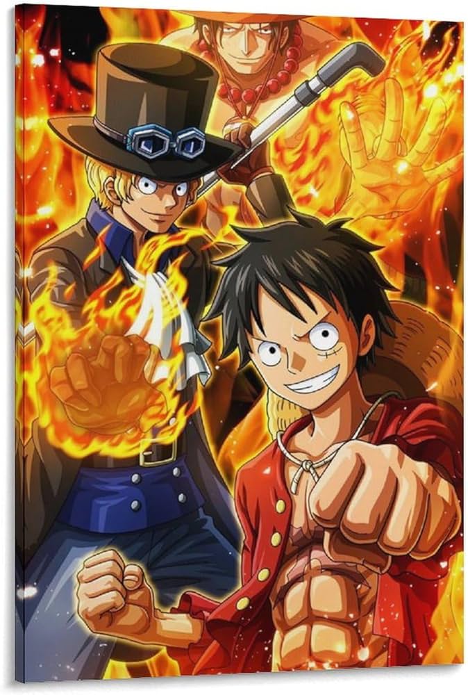 Amazon.co.jp: LTCH ワンピース 日本のアニメ壁紙 ルフィ サボ エース