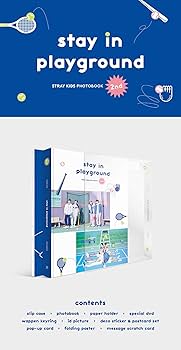 Amazon.com: JYP Stray Kids - 2nd PHOTOBOOK Stay in Playground DVD+