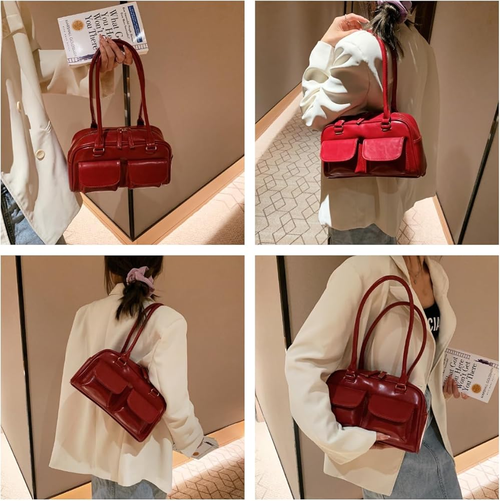 Amazon | Vhitlerダークアカデミアバッグ スモールショルダーバッグ 90