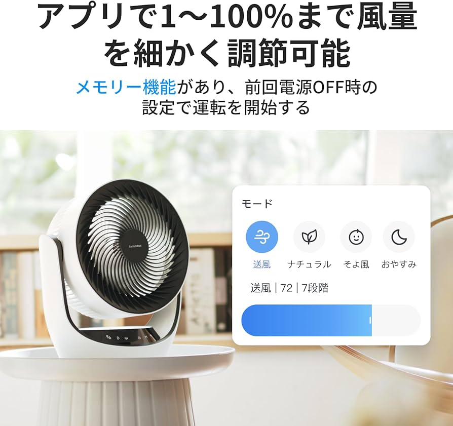 Amazon | SwitchBot サーキュレーター Lite 静音 首振り - スイッチ