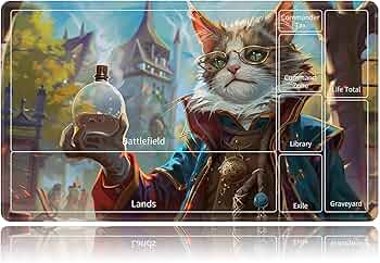 飢えたオオヤマネコ mtg プレイマット hungry lynx playmat 飢えた