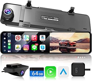 Amazon | JADO ドライブレコーダー ミラー型 CarPlayとAndroidAuto