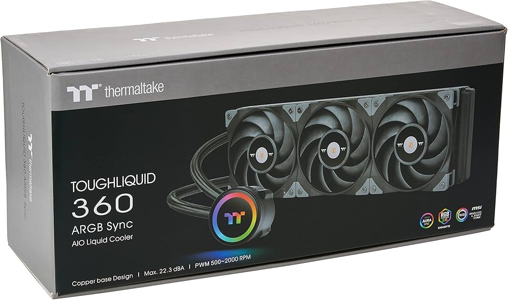 Amazon | Thermaltake TOUGHLIQUID 360 ARGB Sync 簡易水冷CPUクーラー