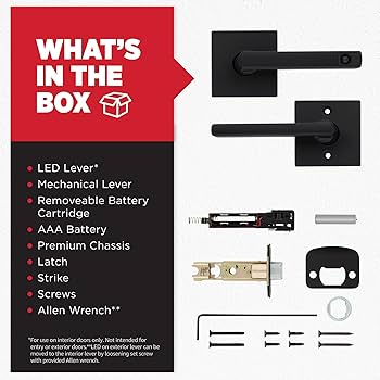 Kwikset Halifax LED Motion Activated Light Up Passage Door Lever