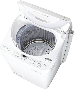 Amazon.co.jp: シャープ 全自動洗濯機 ステンレス穴なし槽 6kg