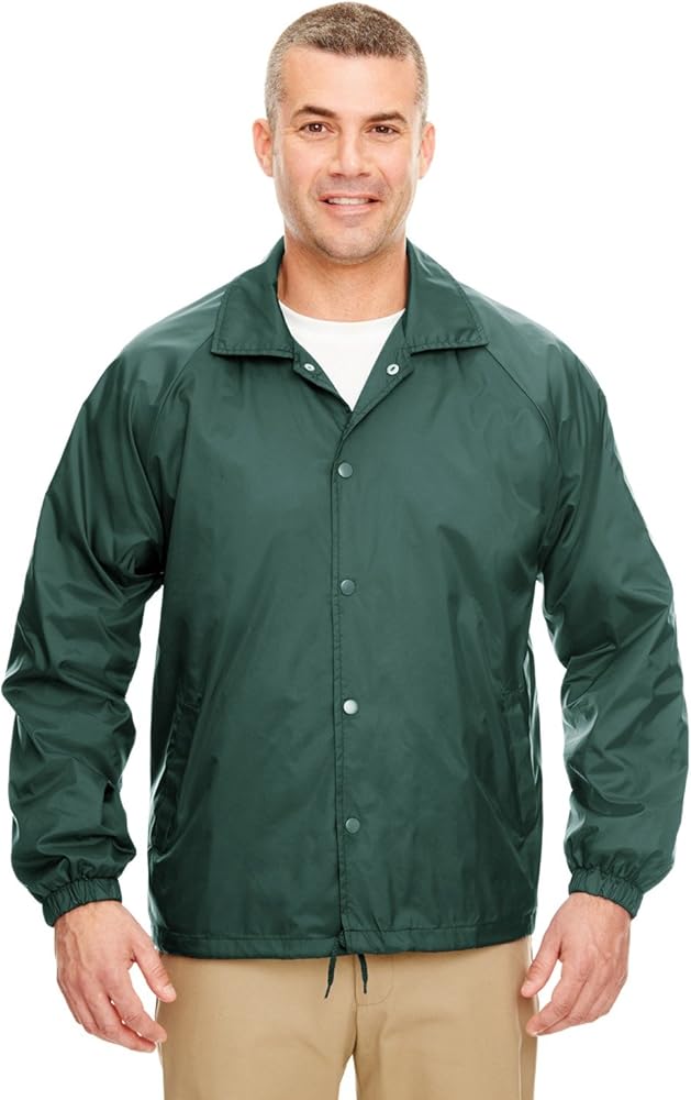 UltraClub Adult Nylon Coaches' Jacket M FOREST GREEN at Amazon